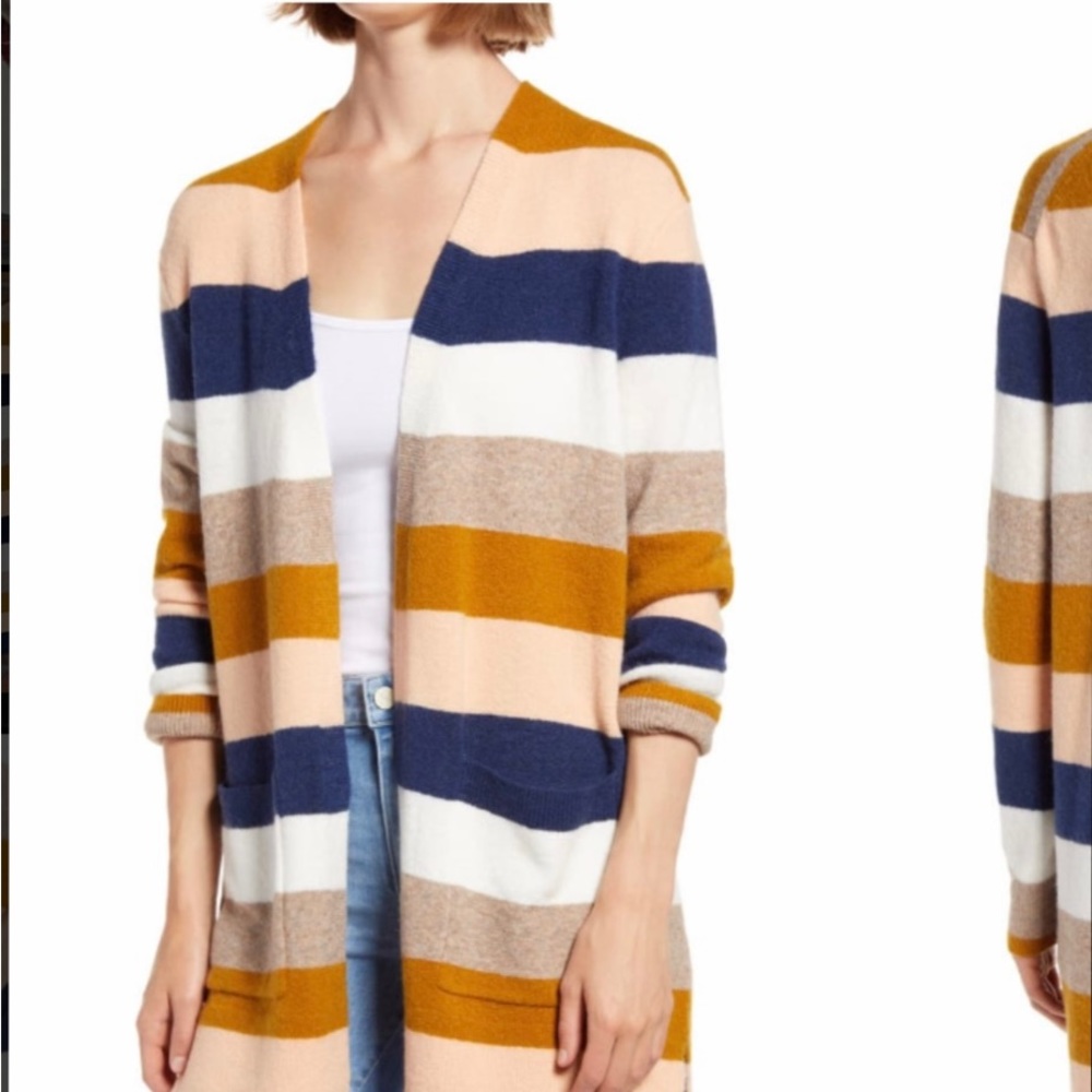 NWOT Madewell Stripe Cardigan
